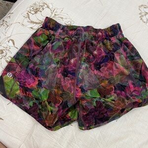 lululemon athletica Multicolor Floral Athletic Shorts